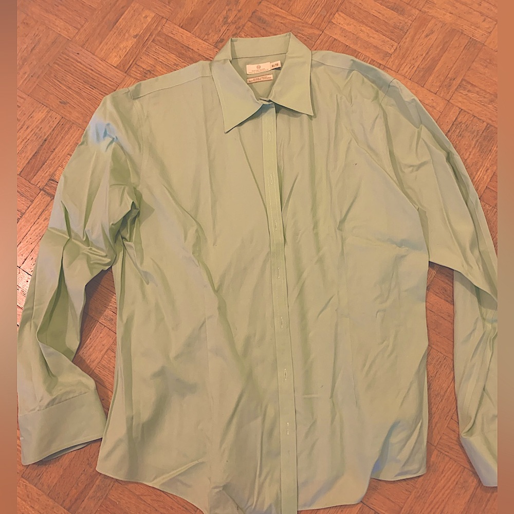 Denver Hayes Light Green Dress Shirt